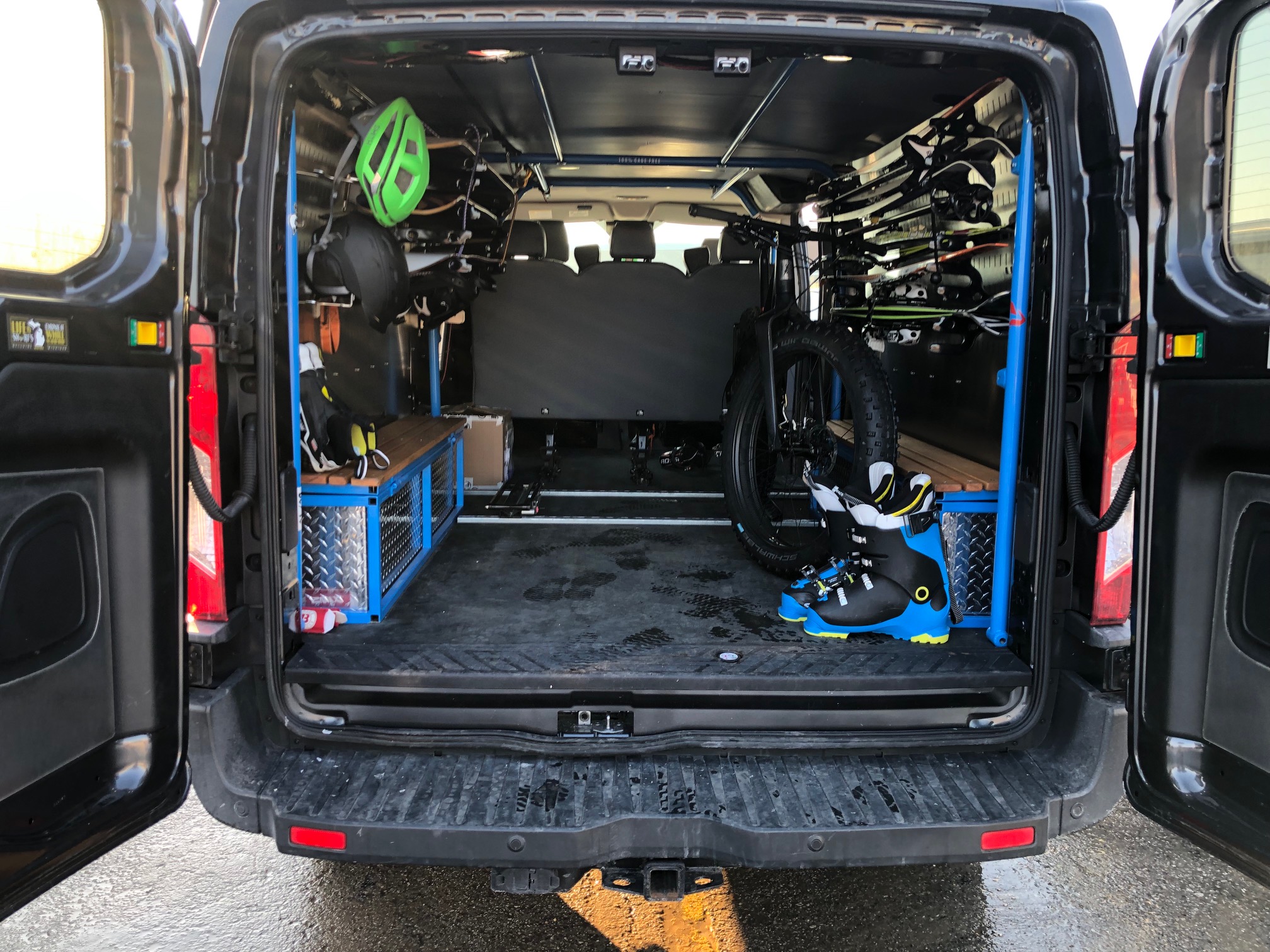 Ford transit custom interior bike online rack